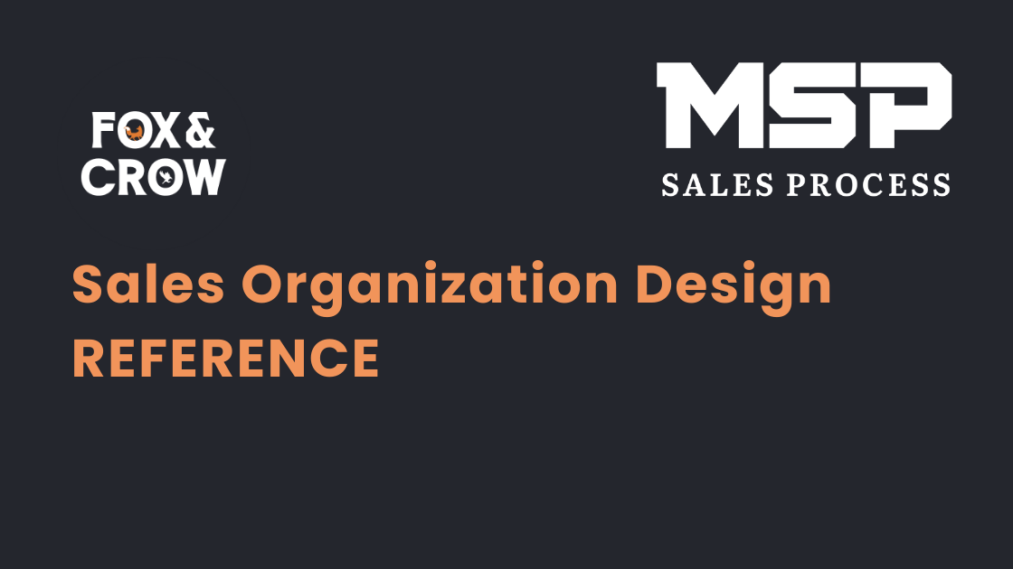 Sales Organization Design REFERENCE sales-organization-design-REFERENCE